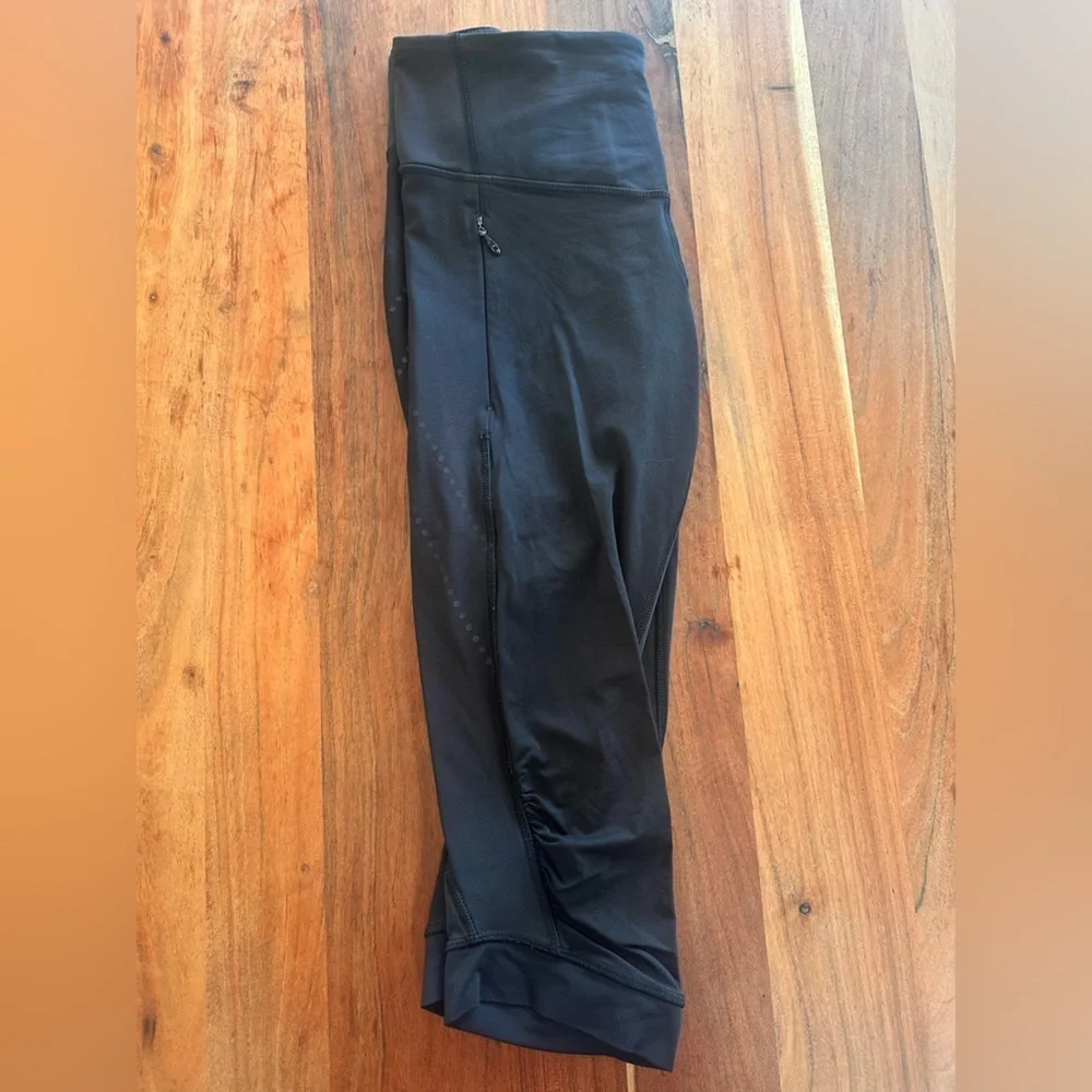 lululemon athletica Black Running Crop Leggings